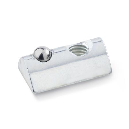 Otto Ganter T Nut without Guide Step Accessory for Profile System without Guide Step, GN 506.1